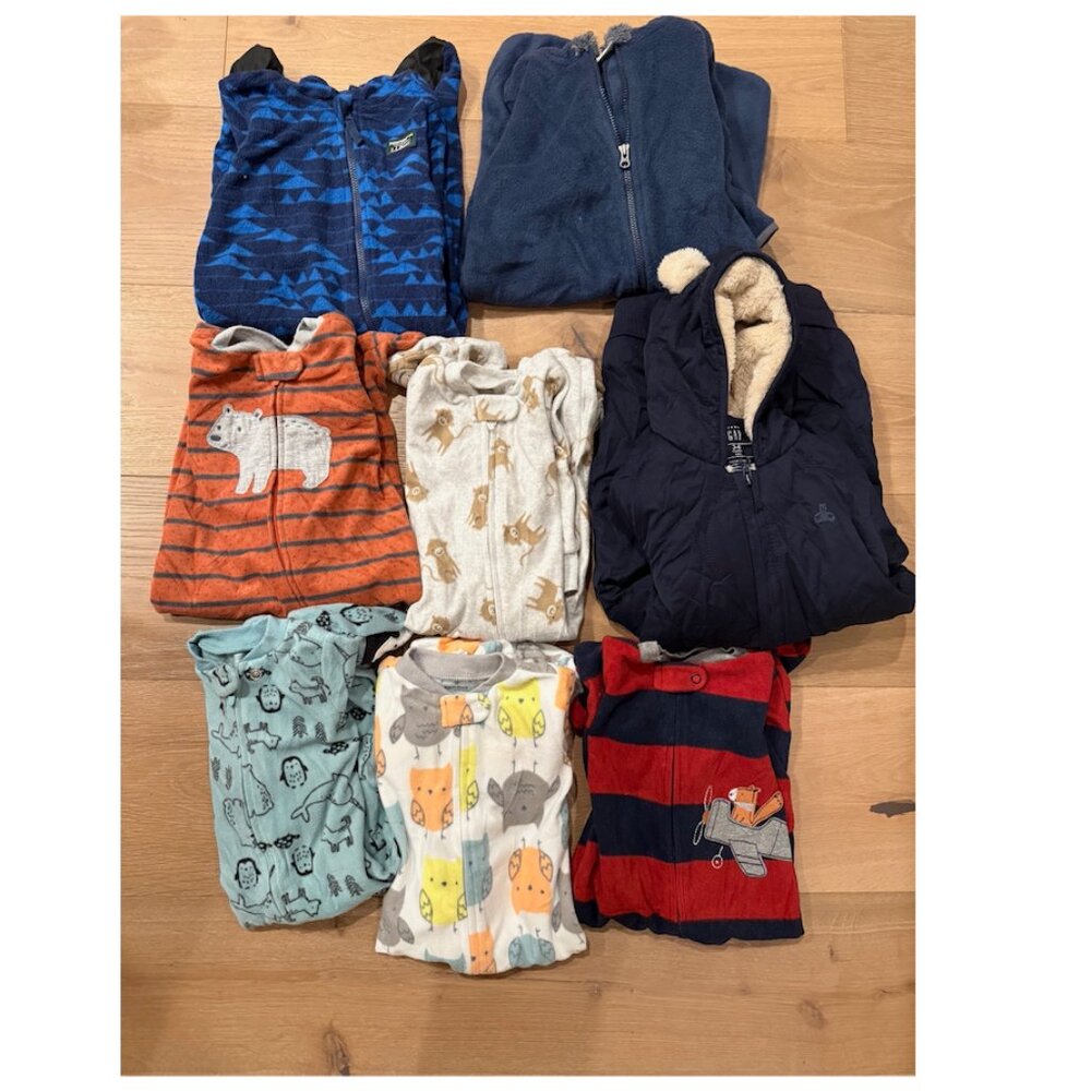 3-6 Month Fleece Pajamas and Bunting Bundle